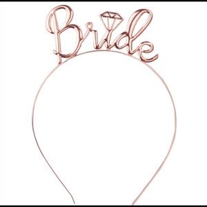 Rose gold headband and sash